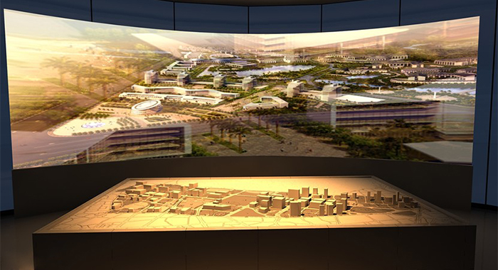 投影大屏式數(shù)字沙盤(pán)